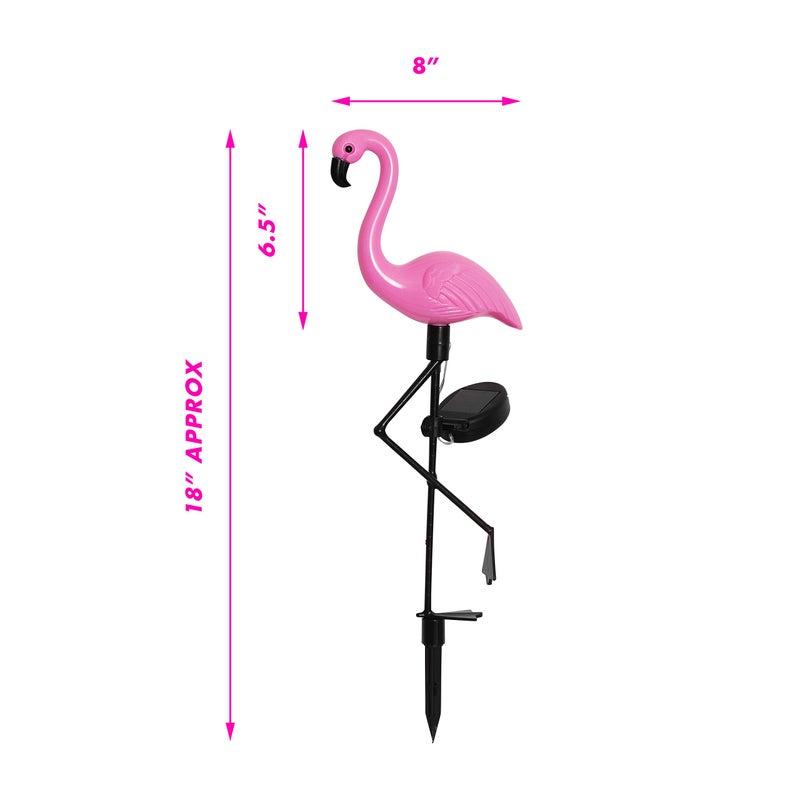 Galashield Solar Flamingo Lights Outdoor | Pink Flamingo Yard Decorations | Lawn Light Stakes Garden Ornaments - Image 4